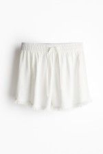 Linen-blend Pull-on Shorts