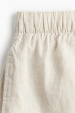 Pull-on Linen Shorts