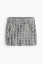 Cable-Knit Mini Skirt