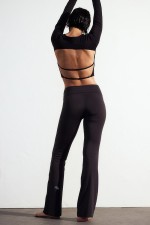 Foldover-Waist Sports Leggings in SoftMove